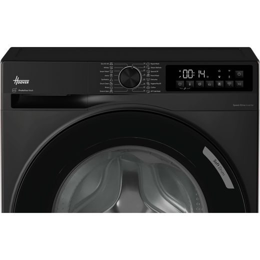 Hoover HBR 412BL10J-80 12kg WiFi Connected Washing Machine with 1400 rpm - Black - Control panel