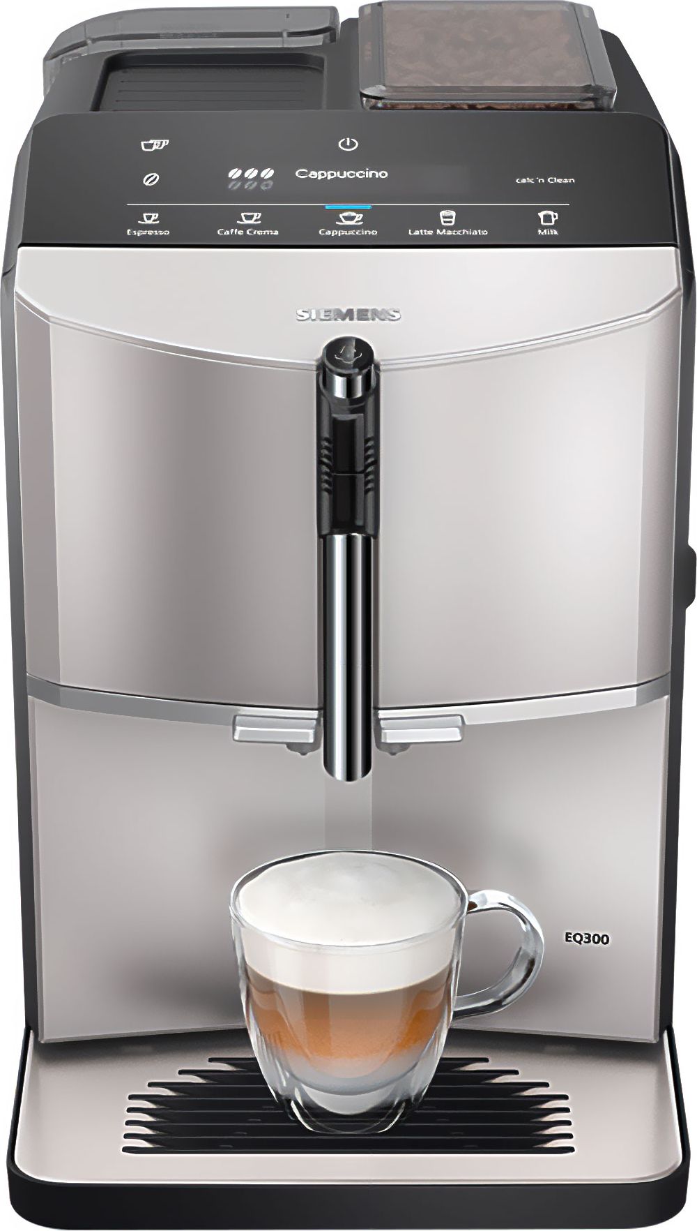 Siemens EQ300 TF303G07 Bean to Cup Coffee Machine - Inox, Stainless Steel