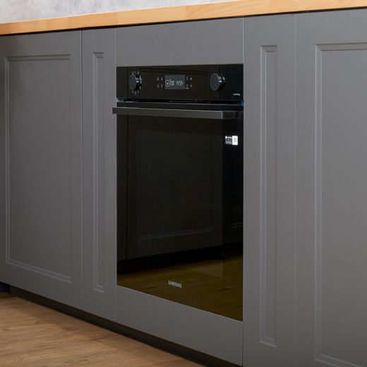 Samsung Bespoke Series 4 Electric Single Oven - Black Glass - Oven in kitchen