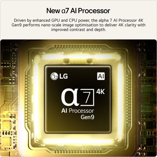 LG 55" 4K Ultra HD MiniLED Smart TV [2026] - Annotation - Processor