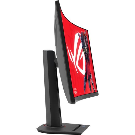 ASUS ROG Strix XG32WCS Quad HD 31.5" Gaming Monitor with AMD FreeSync - Black - Side shot