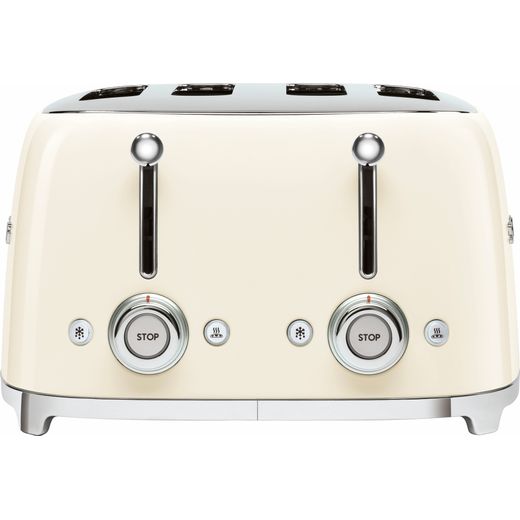 Smeg 50's Retro TSF03CRUK 4 Slice Toaster - Cream