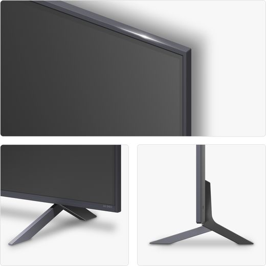 LG QNED80A6 86" 4K Ultra HD MiniLED Smart TV - Annotation - Bezel and stand