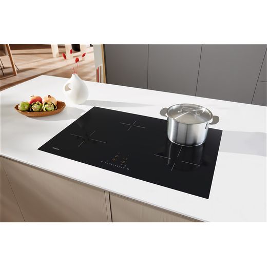 Miele 12399730 80cm Induction Hob - Black - Hob in kitchen counter shot