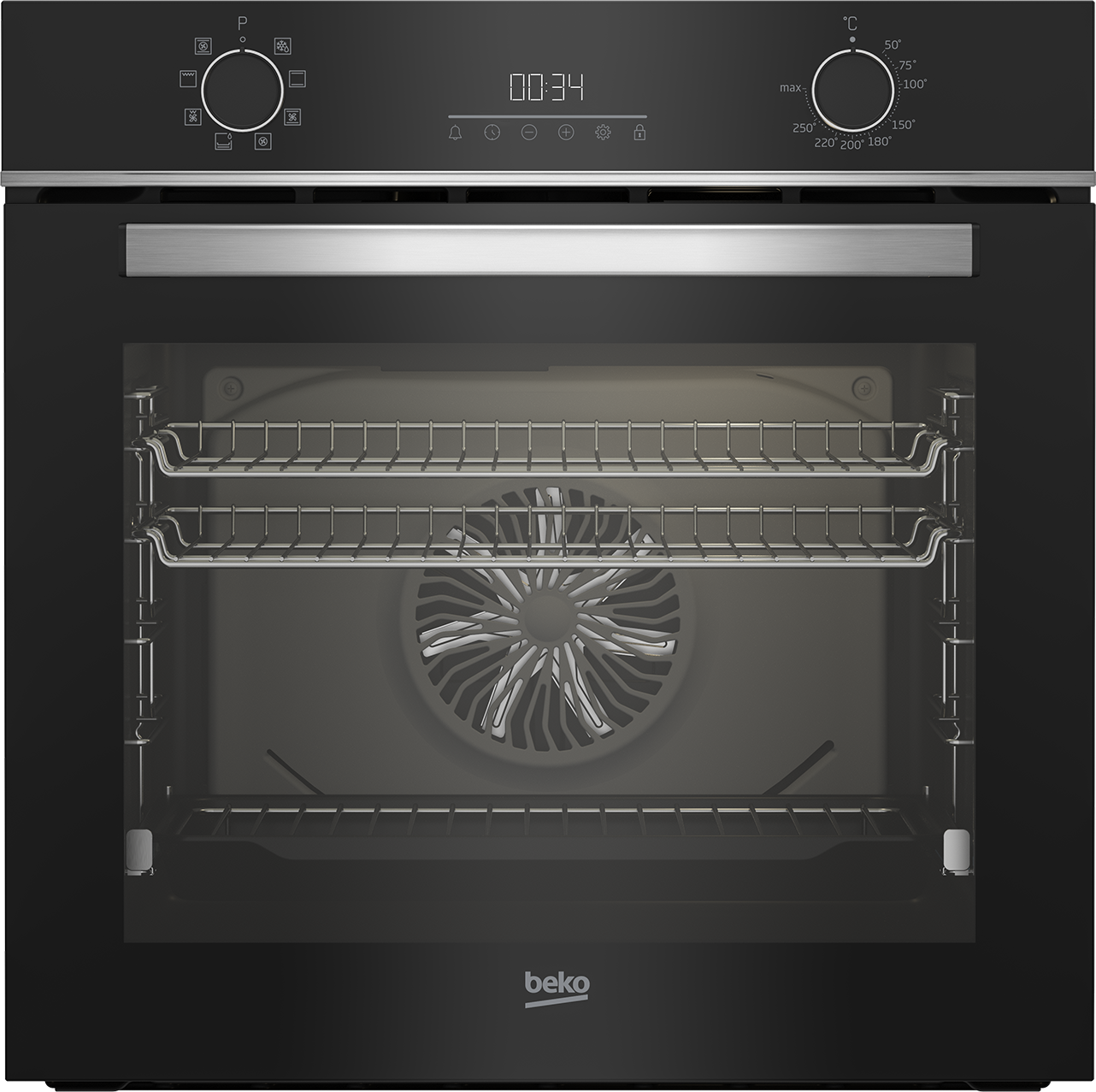 Beko AeroPerfect RecycledNet BBIM14300BC Built In Electric Single Oven - Black - A Rated, Black