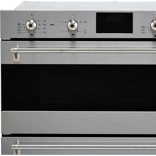 Smeg Classic Built Under Electric Double Oven - Stainless Steel