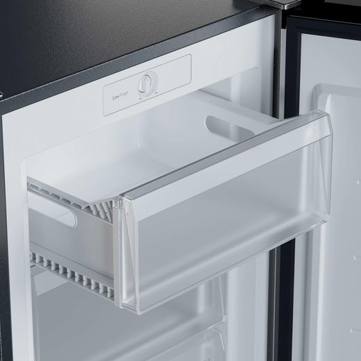 Hoover Under Counter Freezer - Stainless Steel - Close up drawer shot