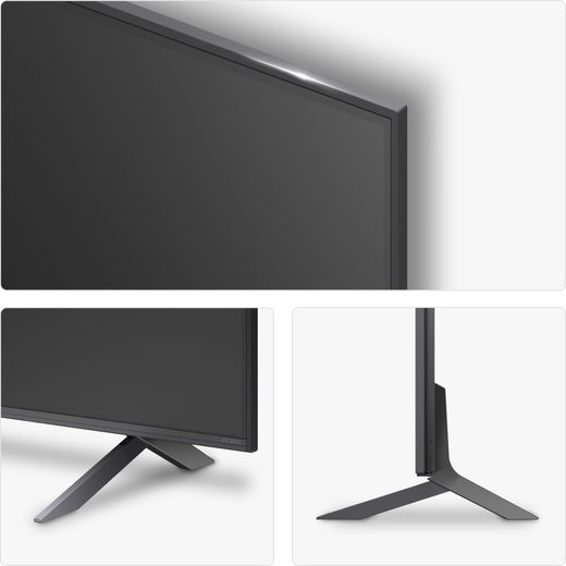 LG QNED80A6 75" 4K Ultra HD MiniLED Smart TV - Annotation - Bezel and stand
