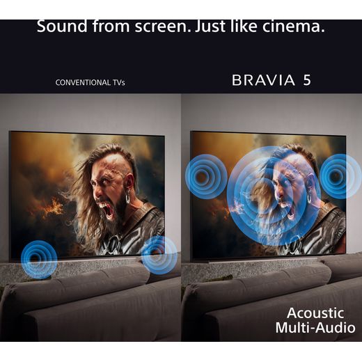 Sony BRAVIA 5 XR55B 75" 4K Ultra HD MiniLED Smart Android TV [2025] - Annotation - Acoustic Multi-Audio