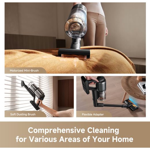 Dreame Z30 Cordless Vacuum Cleaner - Black - Annotation - Comprehensive cleaning