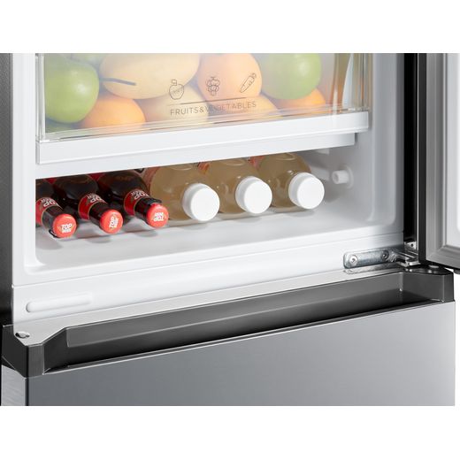 Midea 60/40 Frost Free Fridge Freezer - Silver - Bottles in storage compartment in fridge