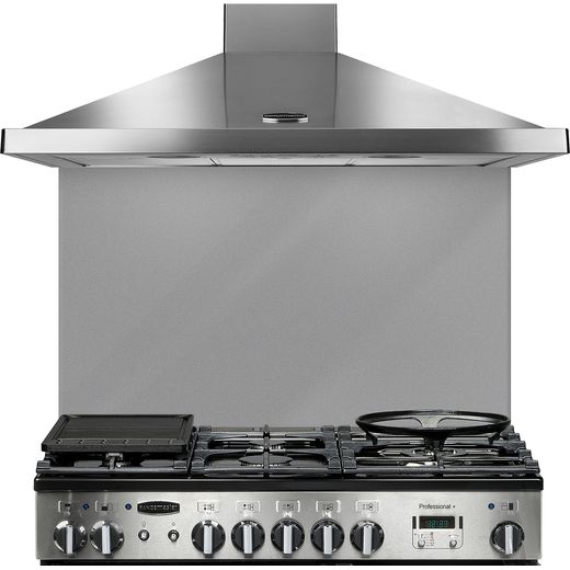 Rangemaster UNBSP899GY 90 cm Coloured Glass Splashback - Grey