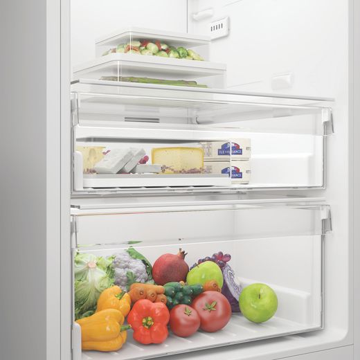 Indesit MLINS 1411 WEUK 171cm Fridge - Silver - close up shot