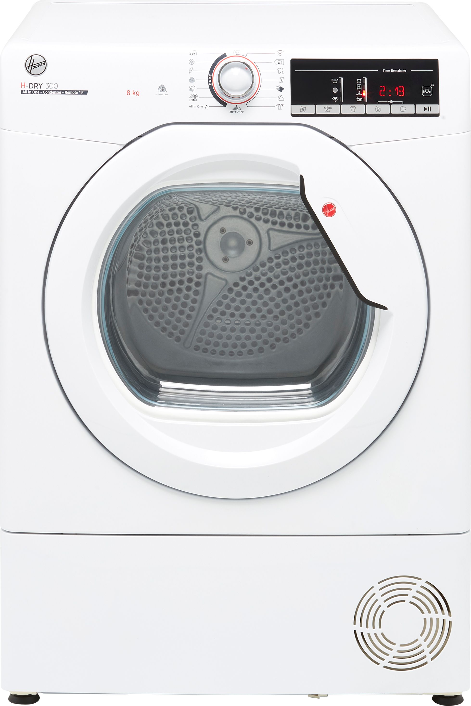 Hoover H-DRY 300 HLEC8TG Wifi Connected 8Kg Condenser Tumble Dryer - White - B Rated, White