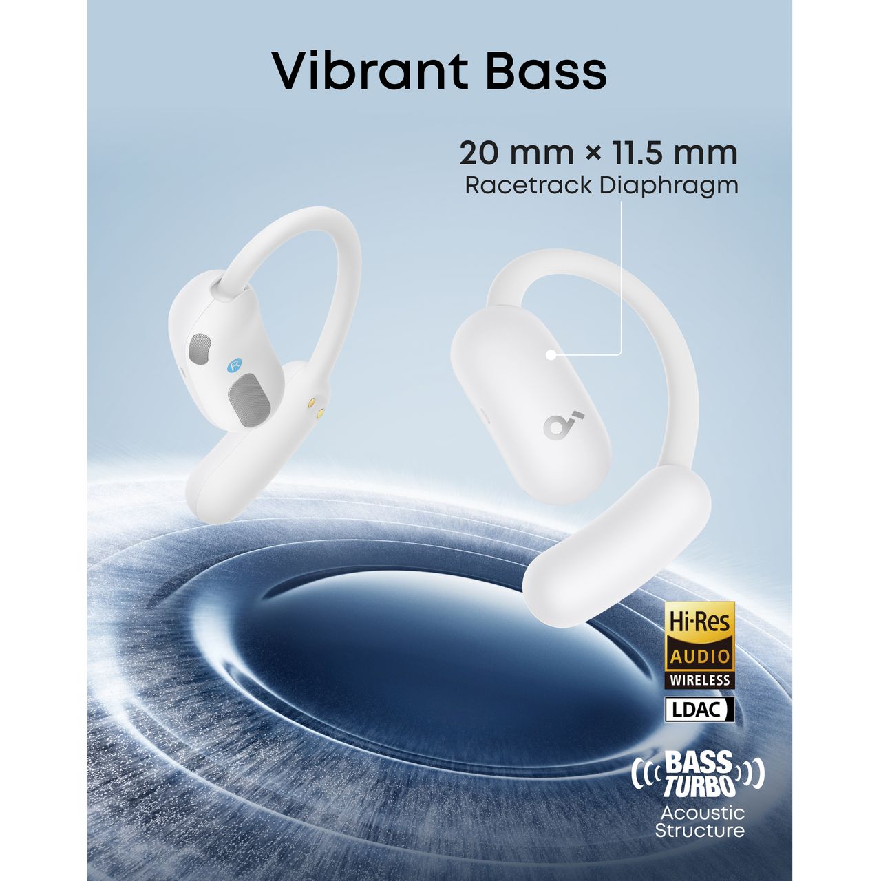Soundcore AeroFit 2 Wireless Earbuds - White