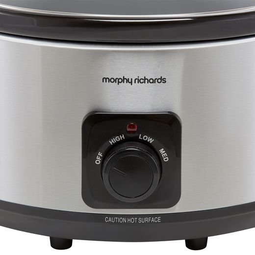 Morphy Richards 461013 6.5 Litre Slow Cooker - Brushed Stainless Steel