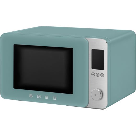 Smeg Collezione MOC02EGMUK Litre 30cm High, Freestanding Small - Emerald Green - Left perspective