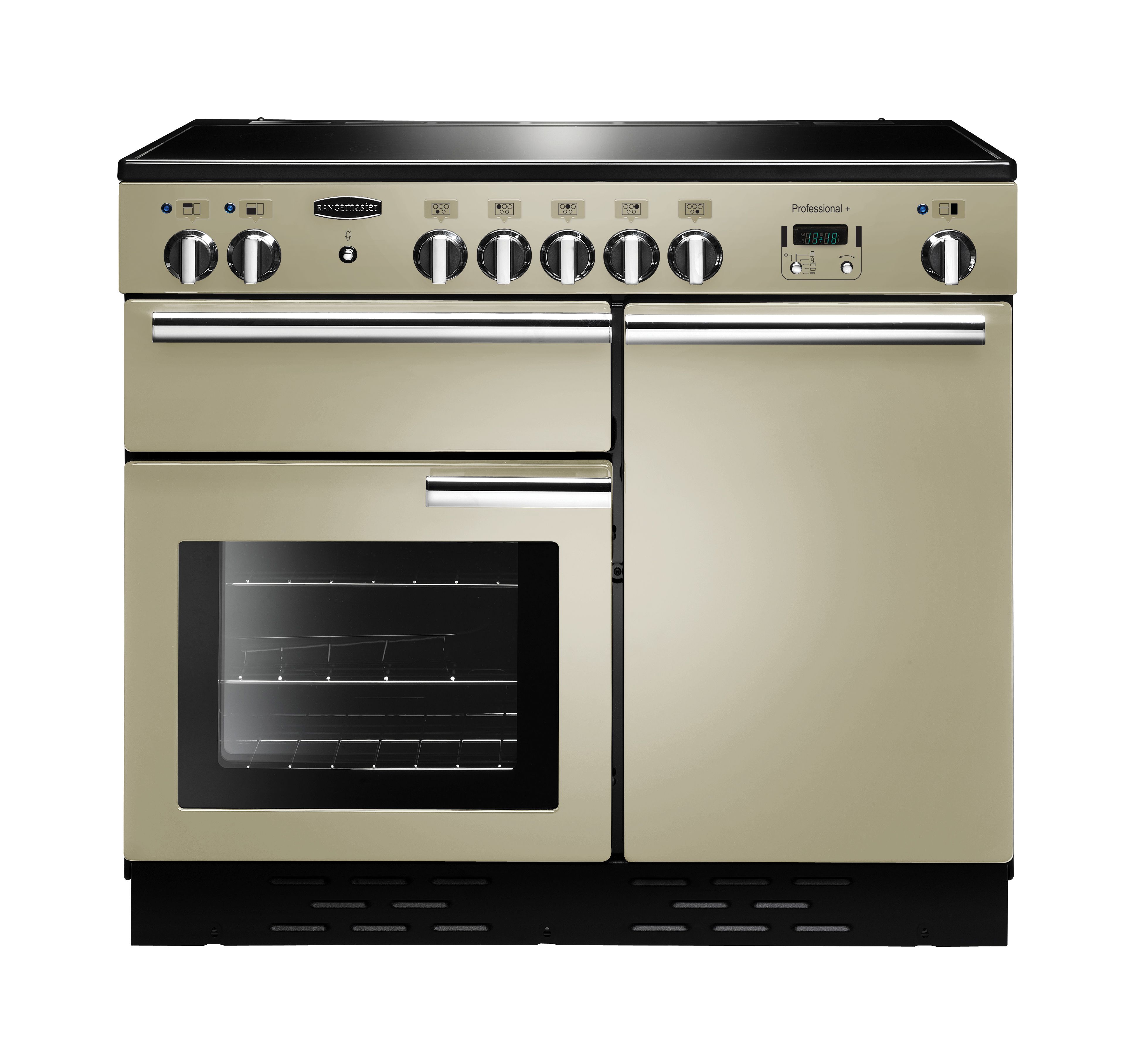 Rangemaster Professional Plus PROP100EICR/C 100cm Electric Range Cooker with Induction Hob - Cream - A/A Rated, Cream