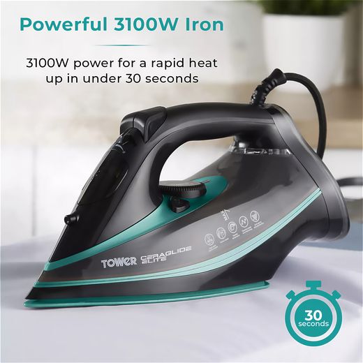 Tower T22013TL 3100 Watt Iron -Teal - Annotation - Powerful 3100 w iron