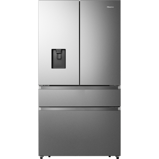 Hisense PureFlat RF749N4WIF Non-Plumbed Frost Free American Fridge Freezer - Stainless Steel - F Rated