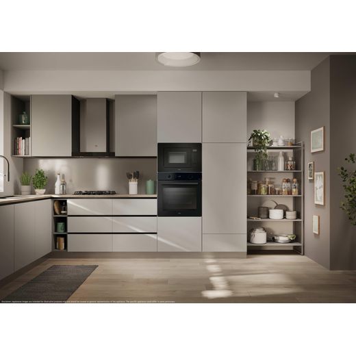 Hoover Collection 3 Built In Electric Single Oven - Black - Oven in kitchen shot 
