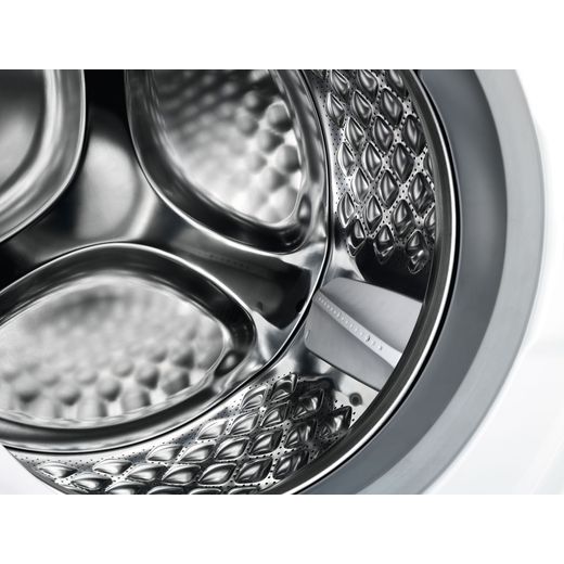 AEG 7000 Series LFSR74144UD 10kg Washing Machine with 1351 rpm - White - close up drum shot