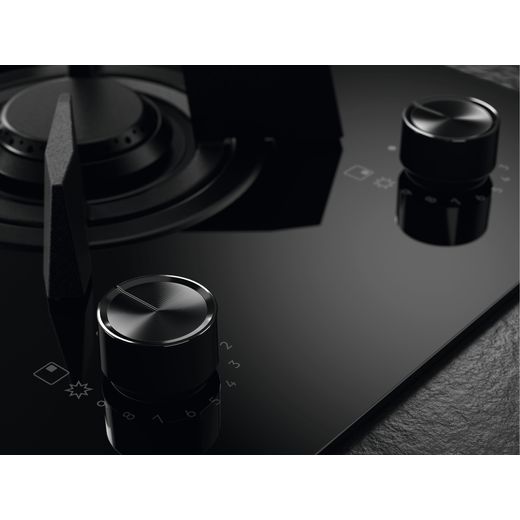 AEG HDB95623NB 88cm Induction Hob - Black - Close up control panel shot