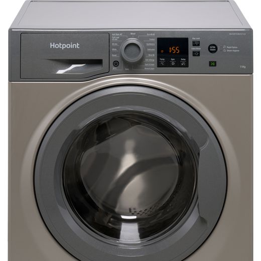 Hotpoint NSWM 1146 GG UK 11kg Washing Machine with 1400 rpm - Graphite - Control panel shot