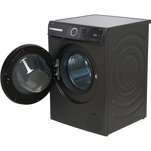 Bosch Series 6 WGH254ARGB 10kg WiFi Connected Auto Dosing Washing Machine with 1400 rpm - Graphite - Door open
