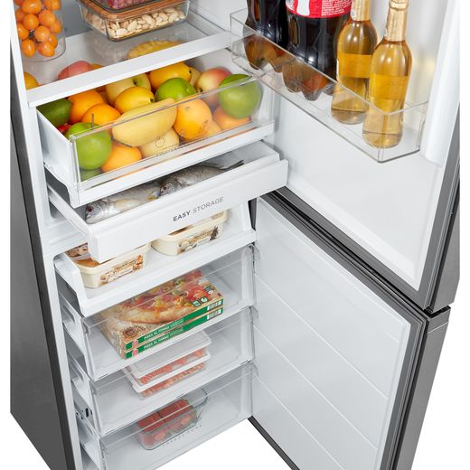 Midea 60/40 Frost Free Fridge Freezer - Silver - Freezer compartments