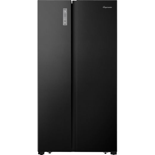 Fridgemaster MS91521FFB American Fridge Freezer - Black - F Rated