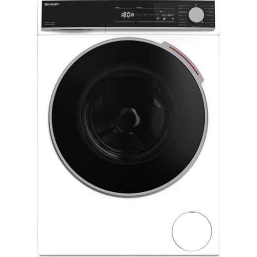 Sharp ES-NFH014CWC-EN 10Kg Washing Machine with 1400 rpm - White - C Rated