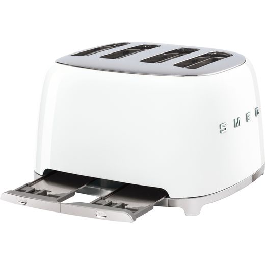 Smeg 50's Retro TSF03WHUK 4 Slice Toaster - White