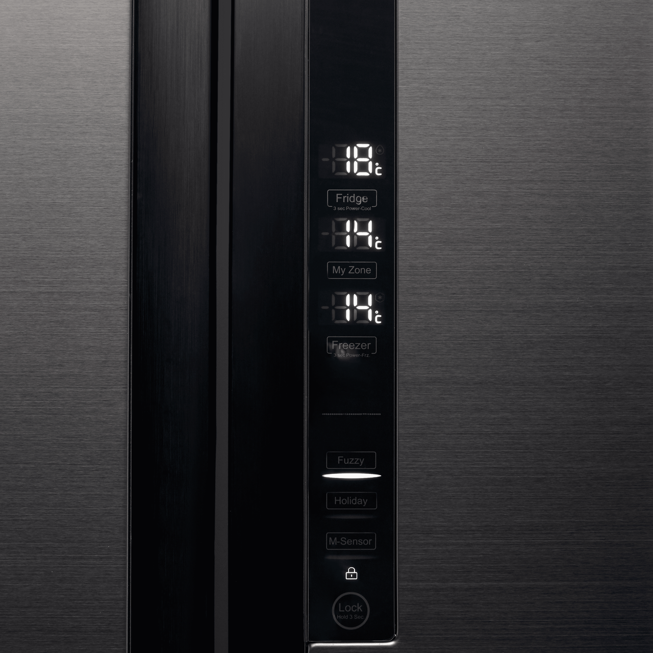 Haier HTF-610DSN7 91cm Frost Free American Fridge Freezer Black ...