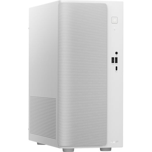 Asus V500 Mini Tower V501MV-W521H34W Tower - Intel® Core™ 5, 512GB SSD, 2026 16 GB RAM - White - right perpsective shot