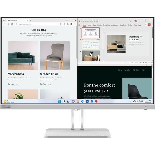 Lenovo 27” Monitor | 67ACKAC4UK | ao.com