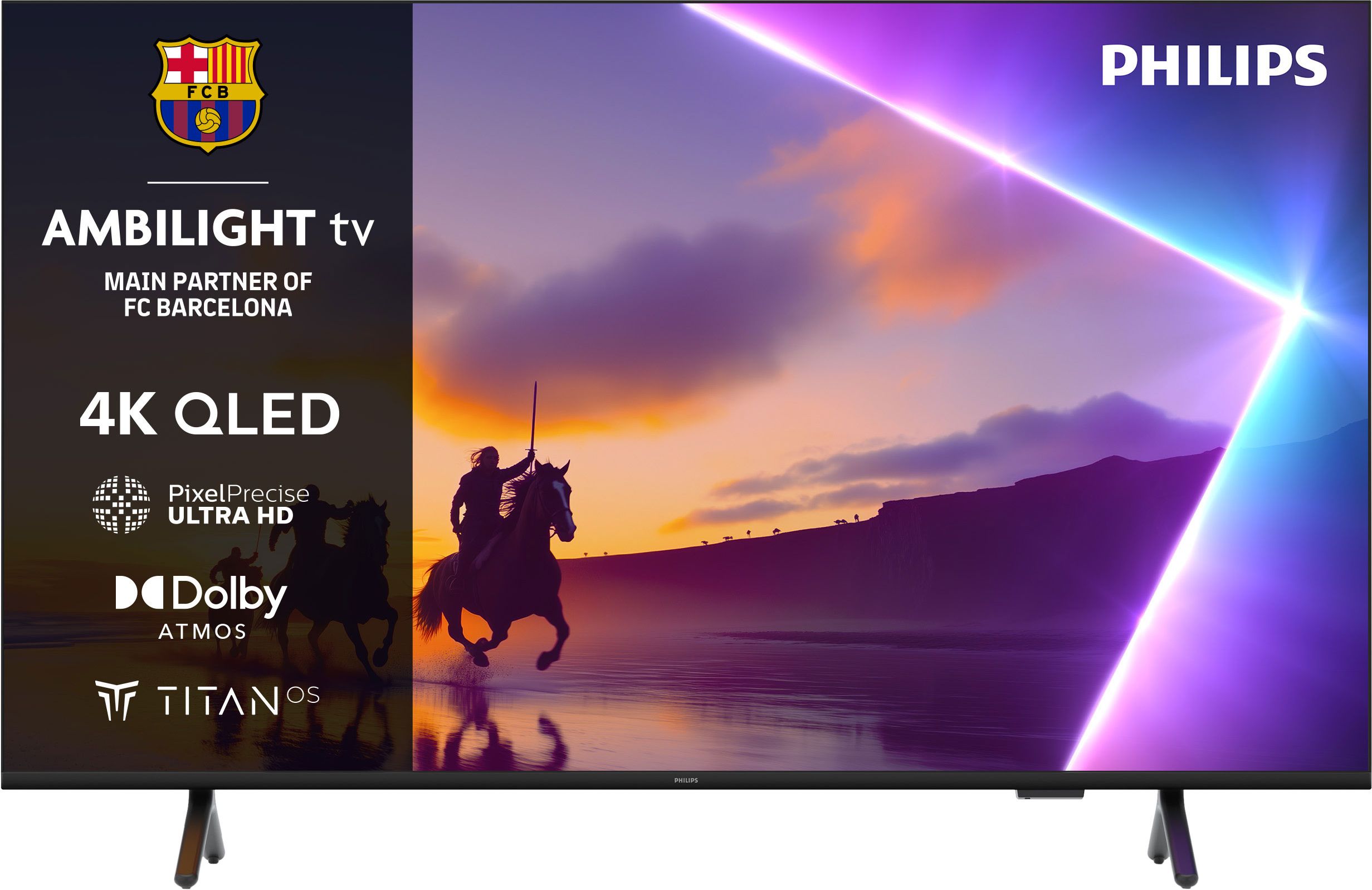 Philips PUS8500/05 50" 4K Ultra HD QLED Smart Ambilight TV - 50PUS8500/05, Black