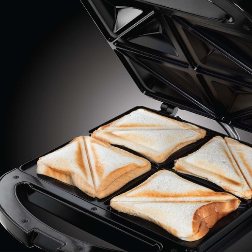 sell Hobbs Sandwich Toaster - Black - Toaster making sandwich shot