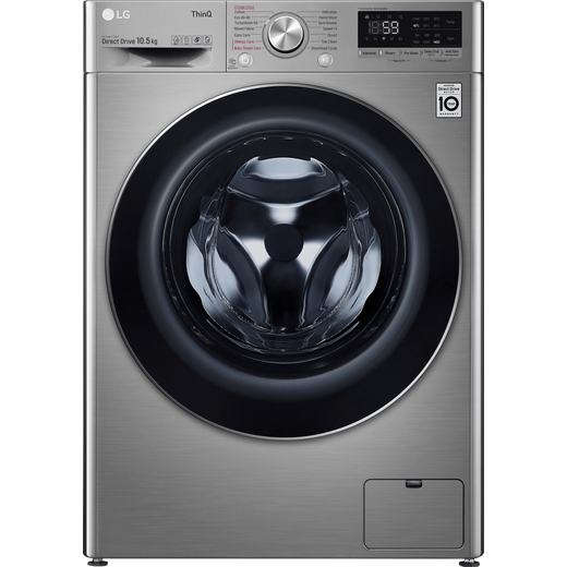 LG V7 F4V710STSE 10.5Kg Washing Machine with 1400 rpm - Graphite - B Rated