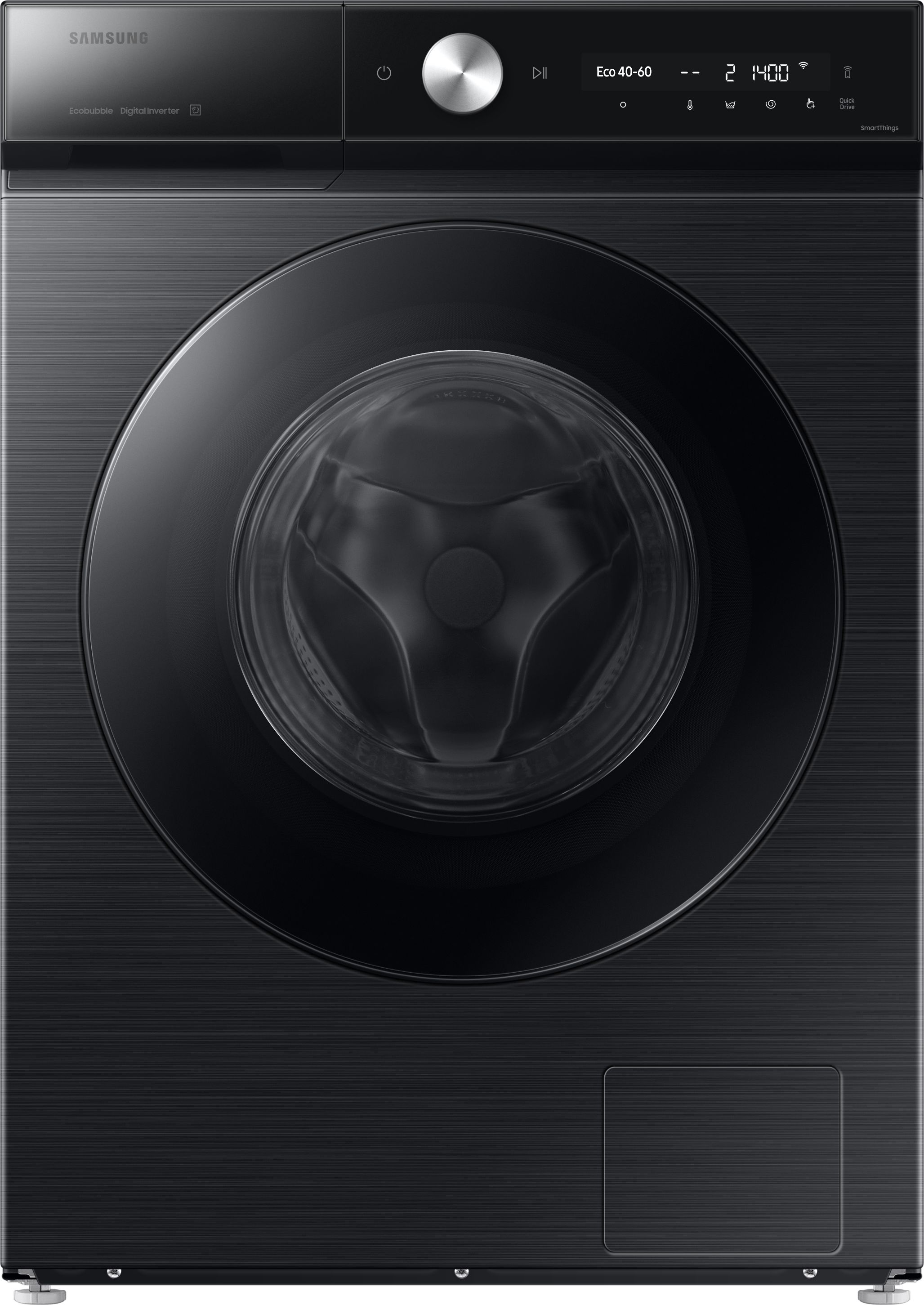 Samsung Series 8 AI Energy ecobubble ecobubble WW90DB8U95GBU1 9kg WiFi Connected Washing Machine with 1400 rpm - Black - A Rated, Black