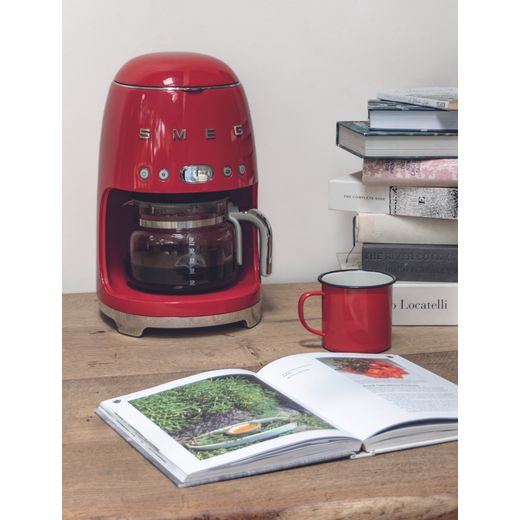 Smeg 50's Retro Filter Coffee Machine with Timer - Red