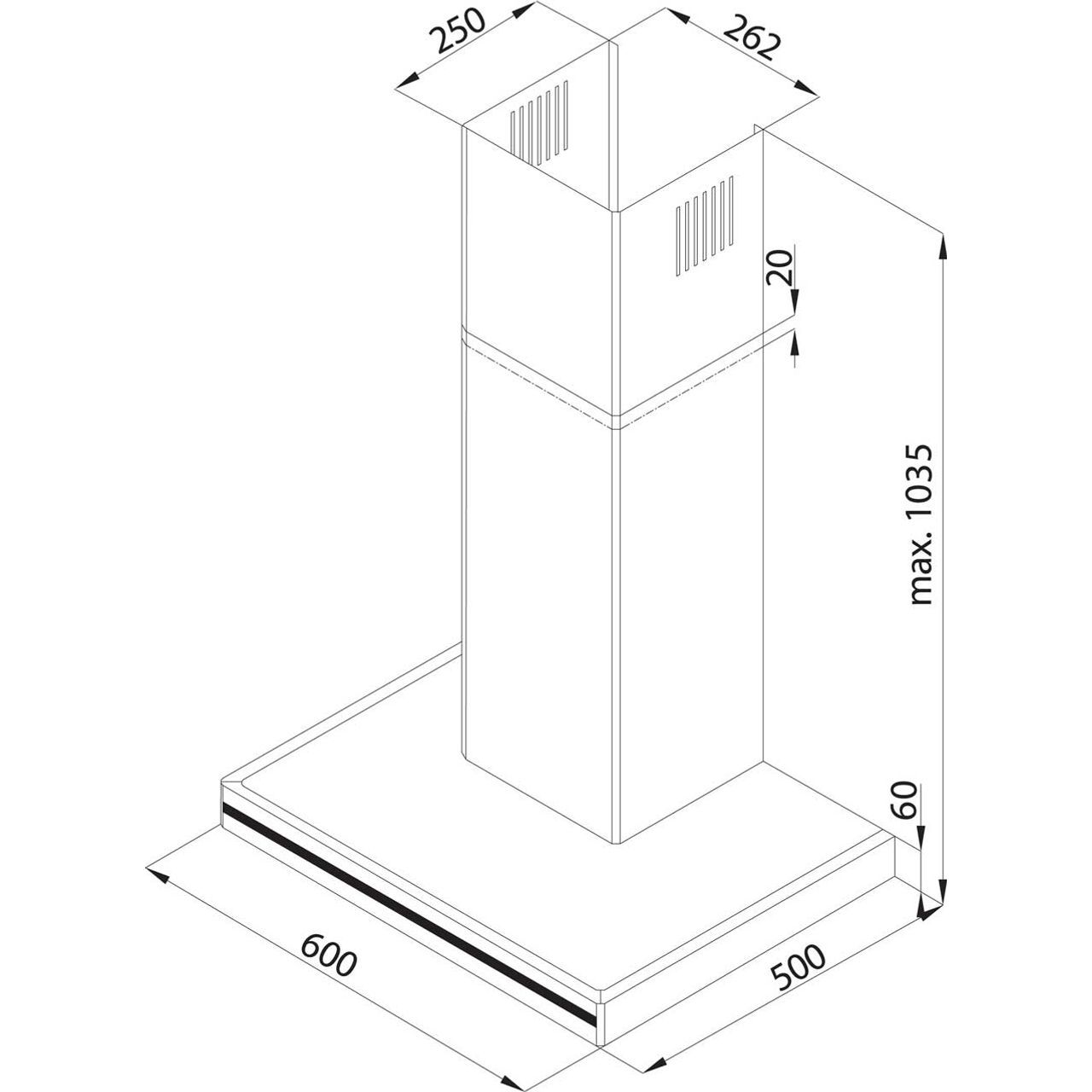 amica chimney hood