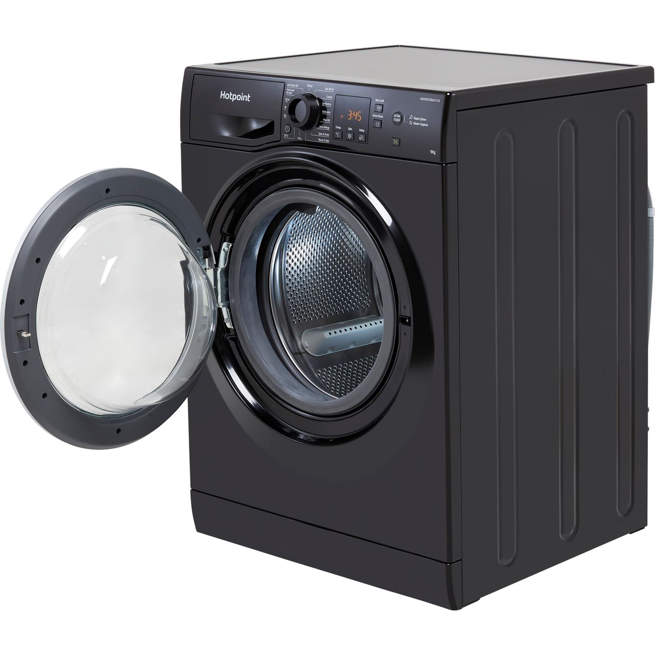 washing machine hotpoint black