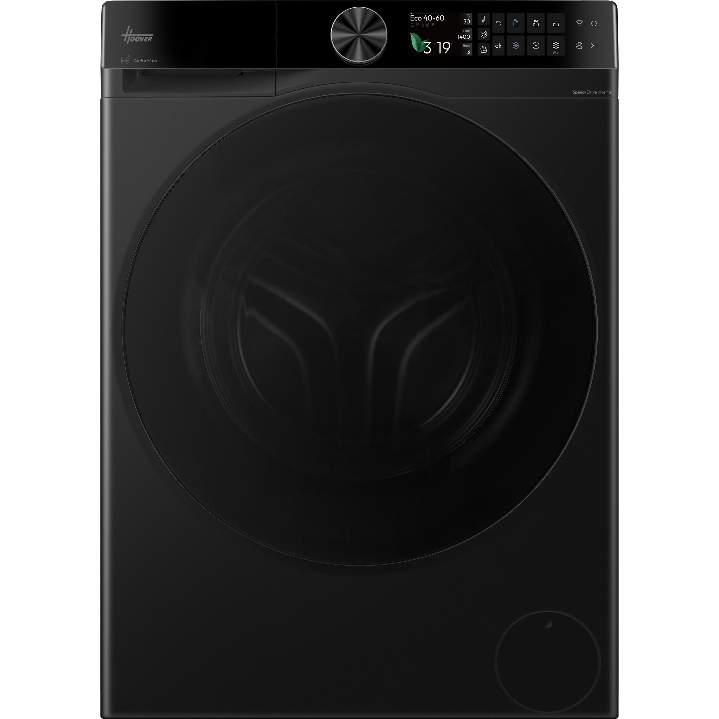 Hoover - Pro Wash Series 7 - 12kg Washing Machine - 1400 rpm - Matte Black