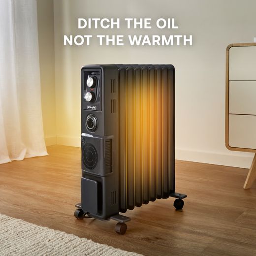 Dimplex Oil Free Radiator 2400W - Anthracite - Annotation - Ditch the oil shot