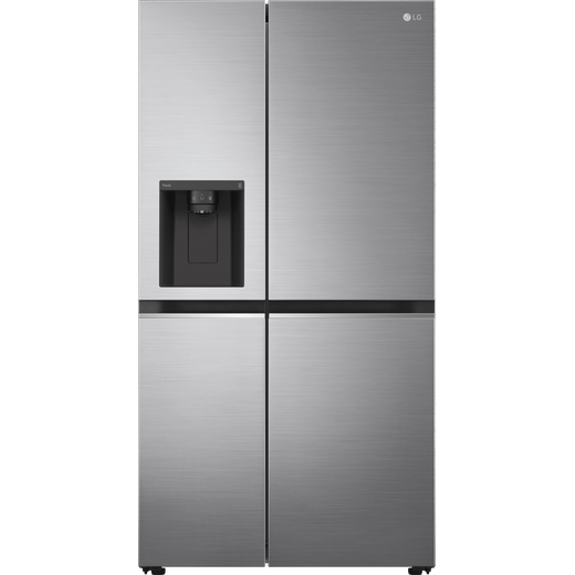 LG NatureFRESH™ GSLV70PZTF Wifi Connected Plumbed Total No Frost American Fridge Freezer - Steel - F Rated