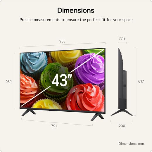 LG LED AI 43" Full HD Smart TV - Annotation - dimeson shot 