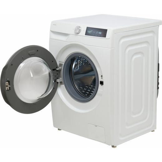 Samsung Series 6 AI Energy SpaceMax™ WW11DG6B25LEU1 11kg WiFi Connected Washing Machine with 1400 rpm - White - Door open