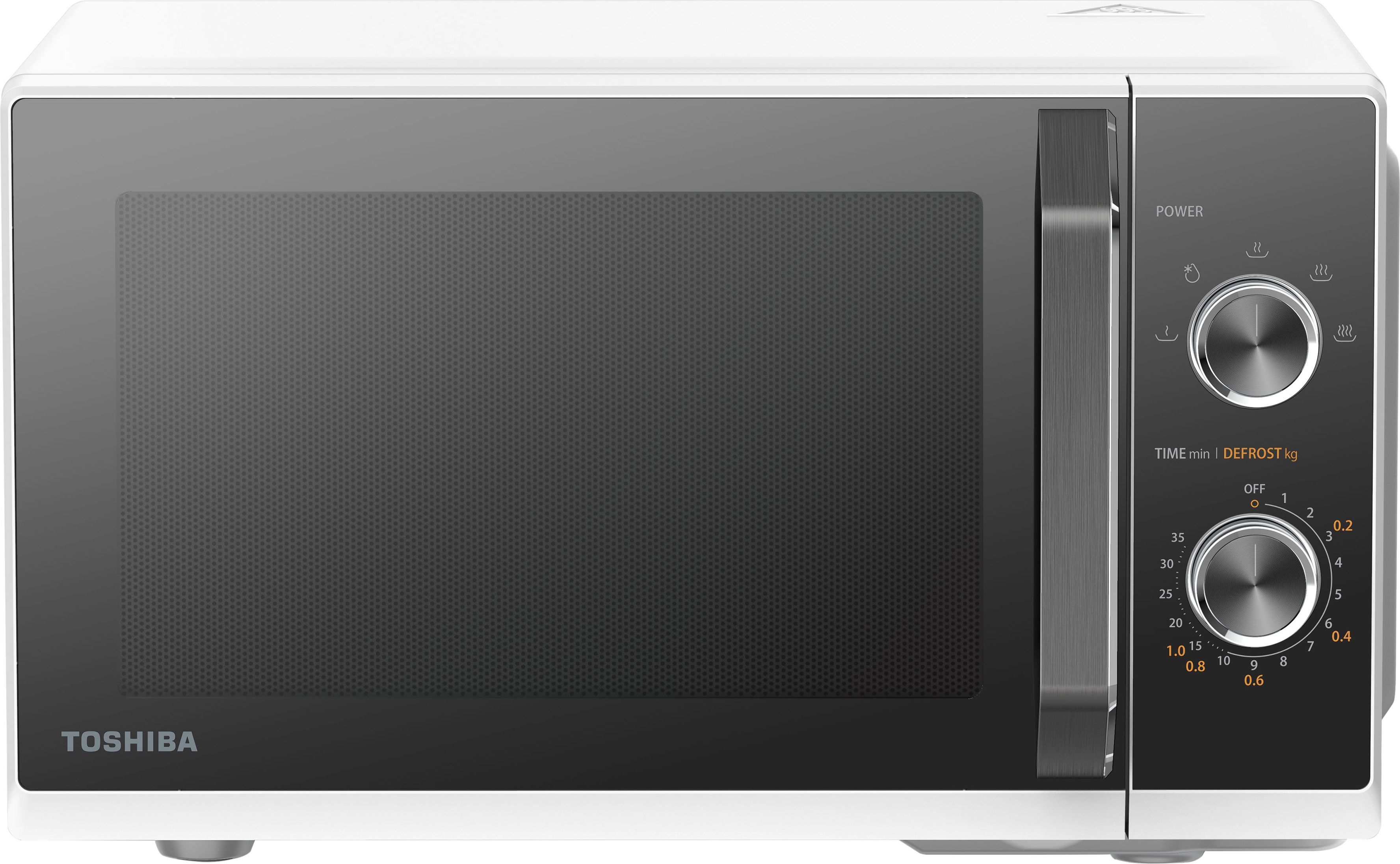 Toshiba MW3-MM20PF(WH) 26cm High, Freestanding Small Microwave - White, White