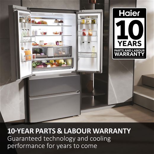 Haier Series 7 American Fridge Freezer - Sapphire Glass Annotation - Warranty shot